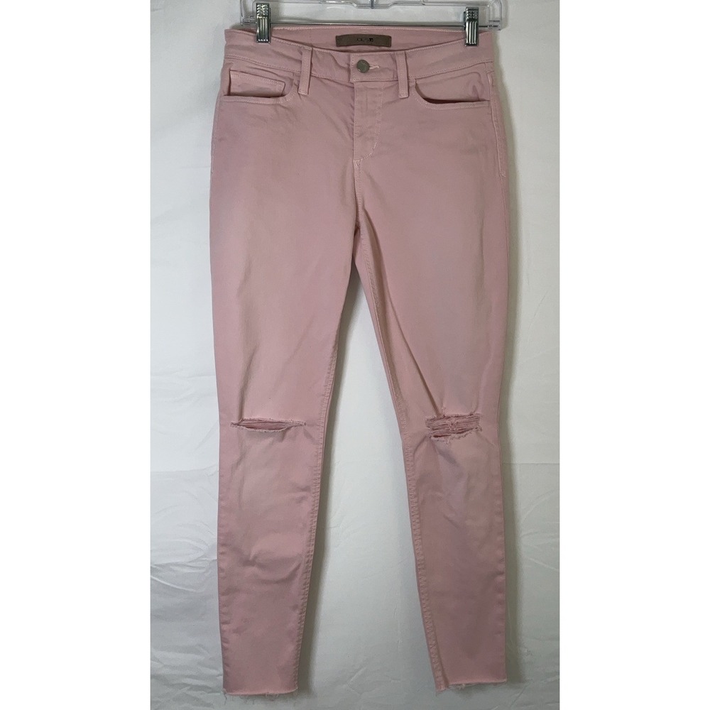 NWOT Joe's Jeans Flawless Icon Mid Rise Skinny Ankle Jeans Sea Shel Pink 28 X 28